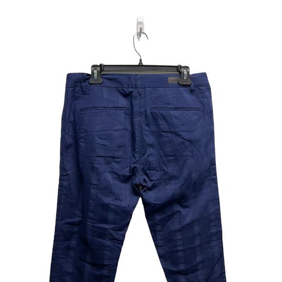 Scotch And Soda Straight Leg Trousers Striped Pants Blue Mens 27 - Picture 4 of 7